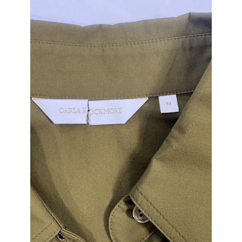 Carla Rockmore Women’s Relaxed Fit Color Moss Shirt Size M - Picture 8 of 10